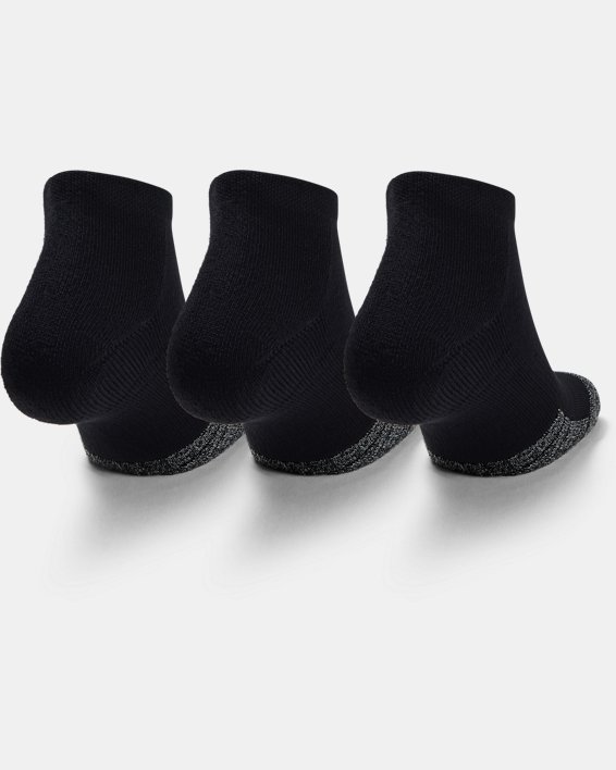 Adult HeatGear® Lo Cut Socks 3-Pack, Black, pdpMainDesktop image number 2